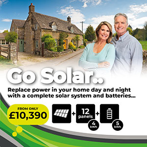 Go Solar and secure your energy future with Solar power and battery storage.