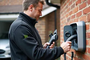EV charger installed at a Welsh home