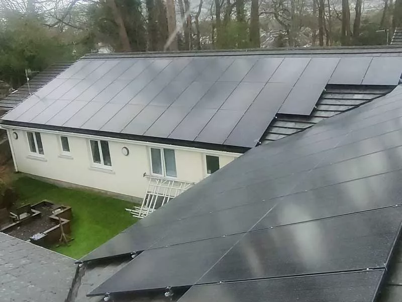 Glais House Solar Panel Installation Care Home Swansea Wales