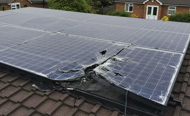 Poor Installation of Eco 4 solar panles damaged South wales