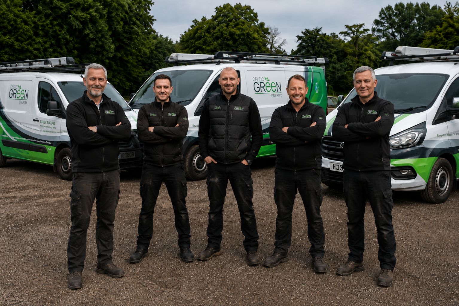 Celtic Green Energie renewable energy team in Wales